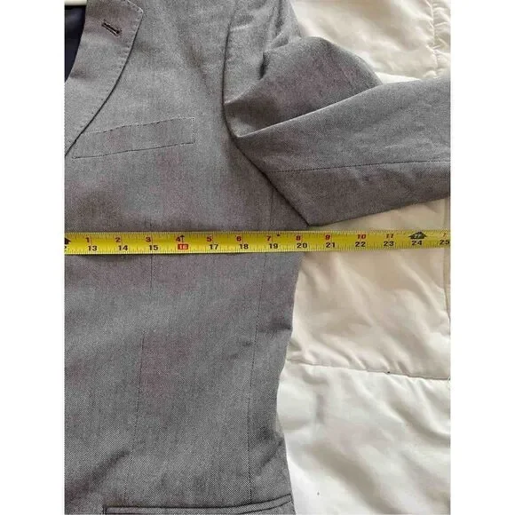 J.Crew Mens Blazer Jacket 40R Gray